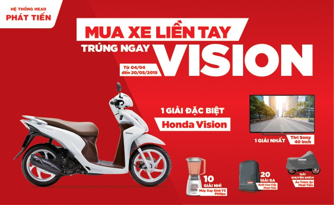 Chương Trinh Khuyến Mai Mua Xe Liền Tay Trung Ngay Vision Tại Honda Phat Tiến Bến Lức Long An 05 19 Honda Phat Tiến