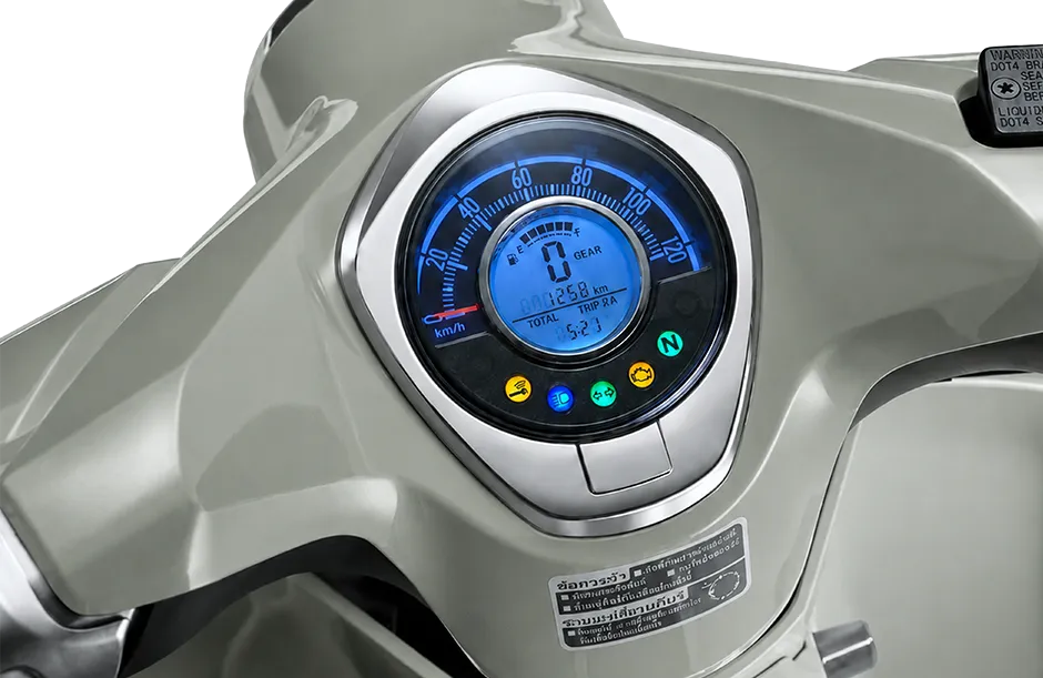 Đồng Hồ Tròn Kết Hợp LCD trên Honda Super Cub C125 2027